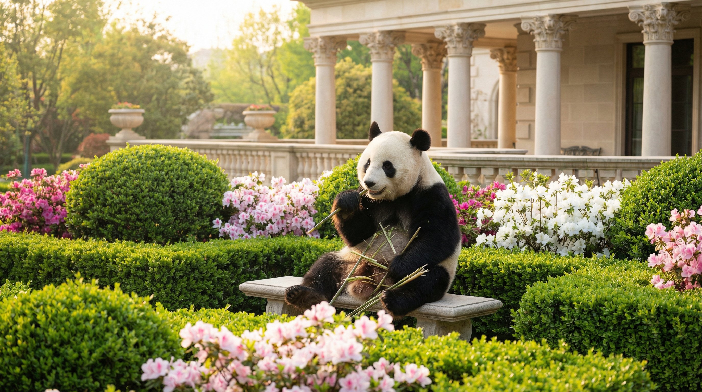大熊猫竹林嘻戏 - 呦呦视频独家高清视频纪录